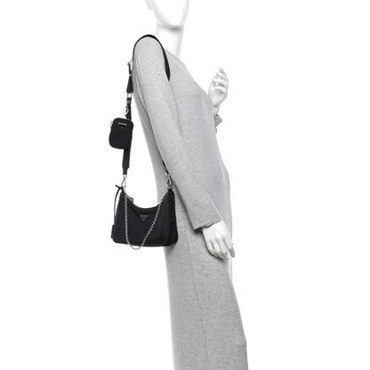 Prada Nylon Re-Edition 2005 Shoulder Bag Black 2 of 13