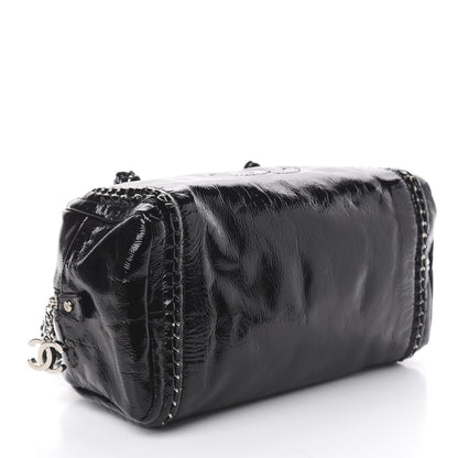 Chanel Patent Medium Luxe Ligne Bowler Black 3 of 9