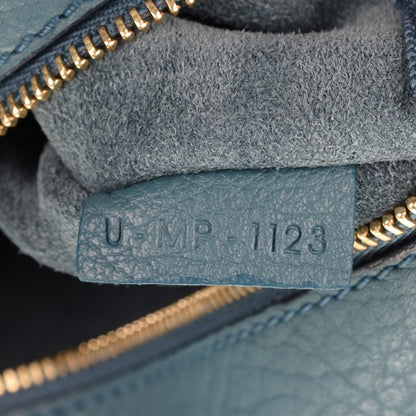 Celine Grained Calfskin Small Tie Knot Tote Denim 8 of 8
