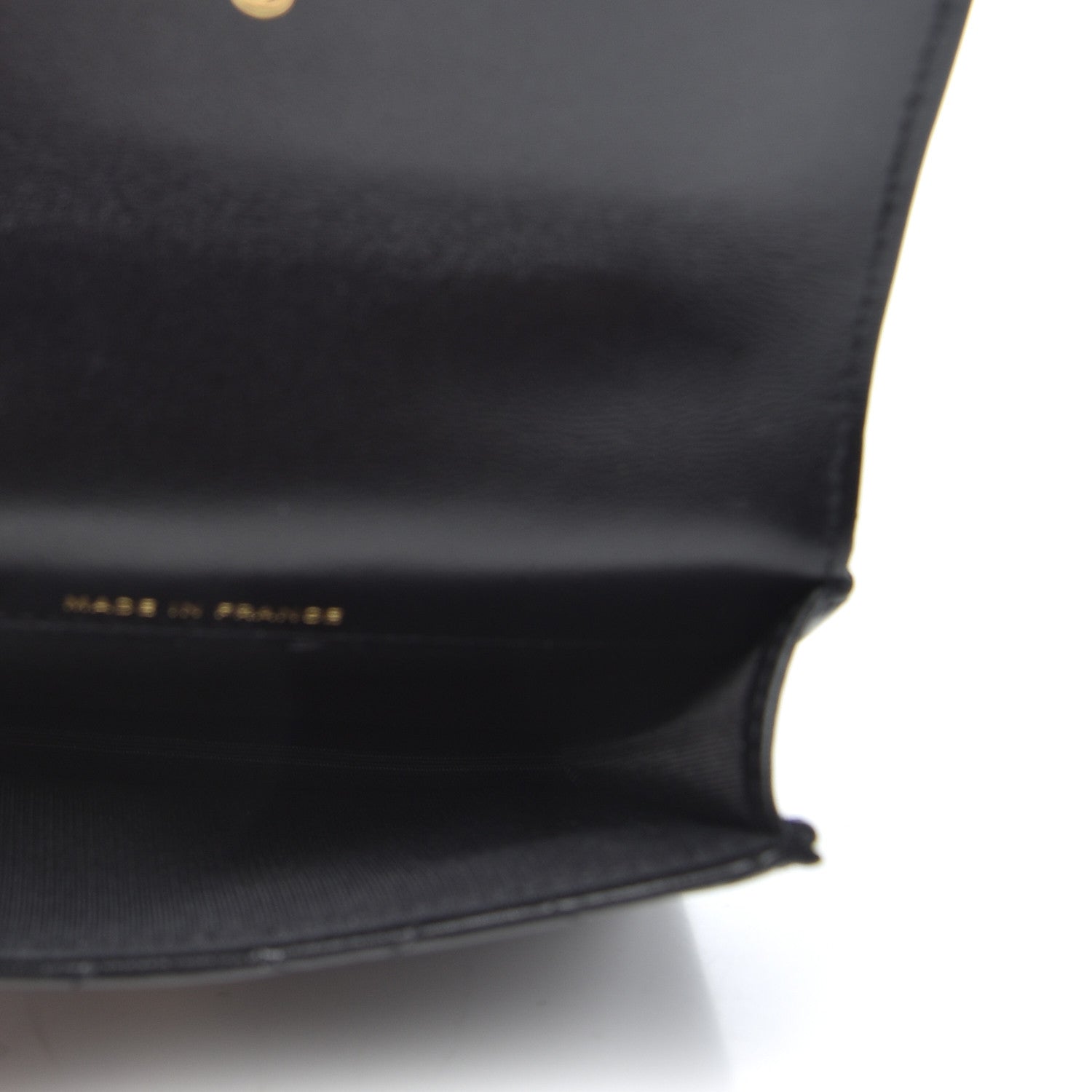 Chanel Lambskin Quilted Top Handle Flap Coin Purse With Chain Black 5 of 9