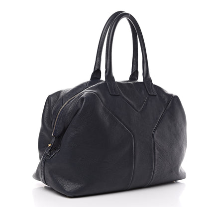 Saint Laurent Lambskin Medium Easy Sac Navy 2 of 11