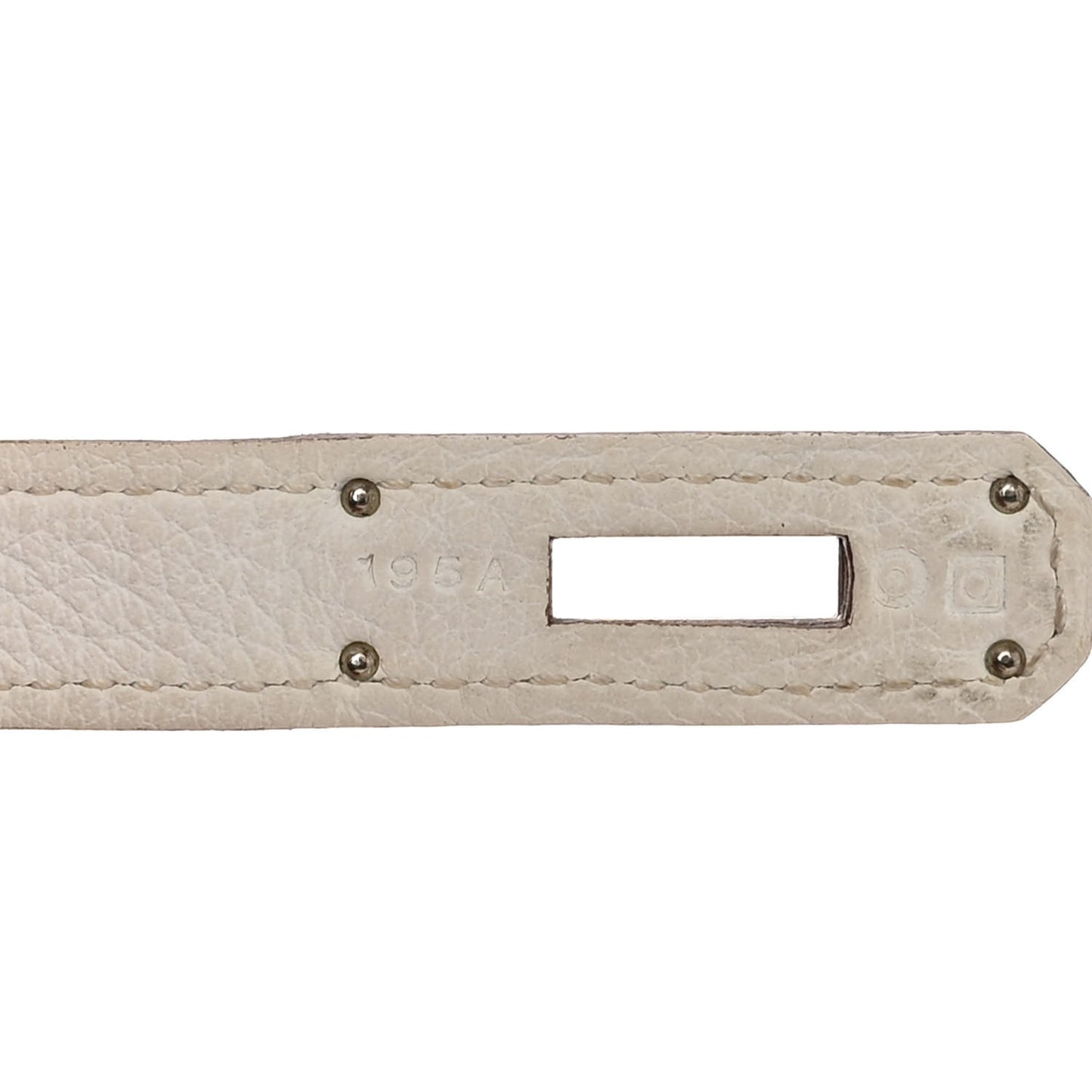 Taurillon Clemence Eclat Birkin 35 Sanguine White