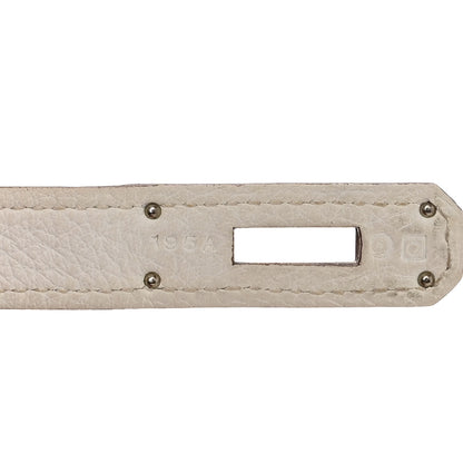 Hermes Taurillon Clemence Eclat Birkin 35 Sanguine White 7 of 18