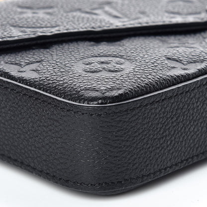 Louis Vuitton Empreinte Pochette Felicie Chain Wallet Black 5 of 11