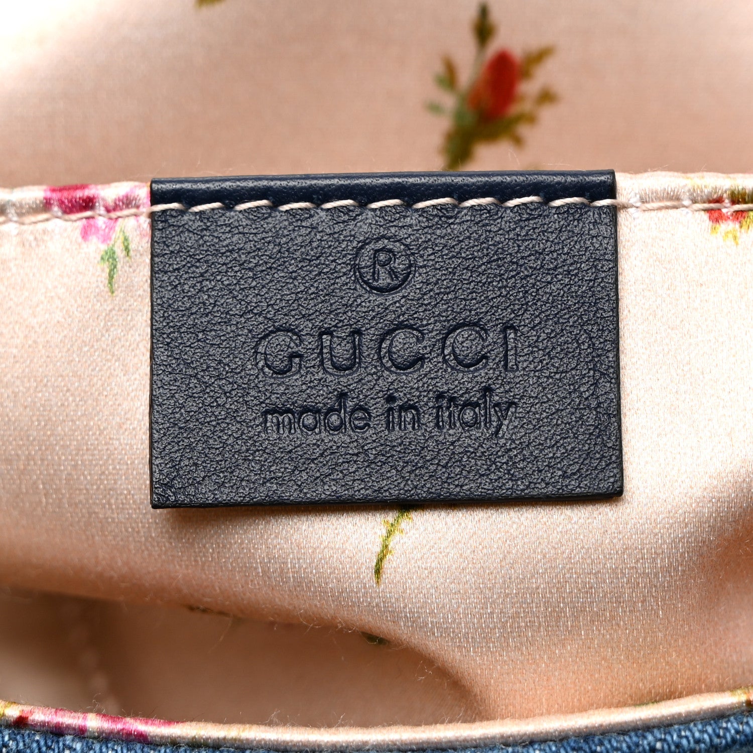 Gucci Denim Matelasse Mini Pearly GG Marmont Shoulder Bag Blue 6 of 10