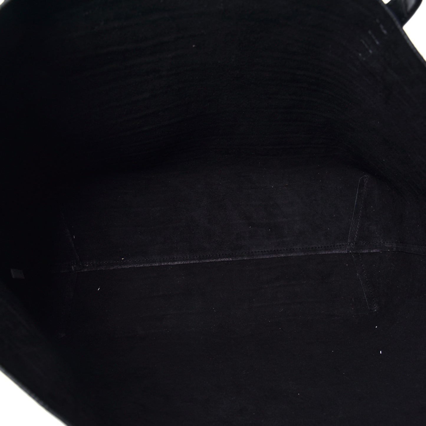 Calfskin Crocodile Embossed Large Shopping Tote Black