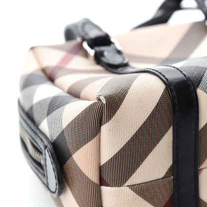 Burberry Patent Trim Nova Check Tote Black 14 of 15