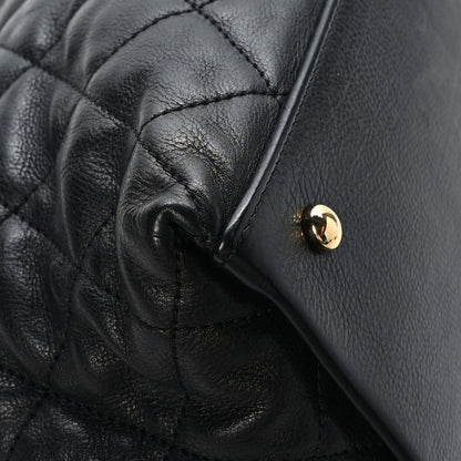 Chanel Calfskin Quilted Small Chain Me Tote Black 11 of 12