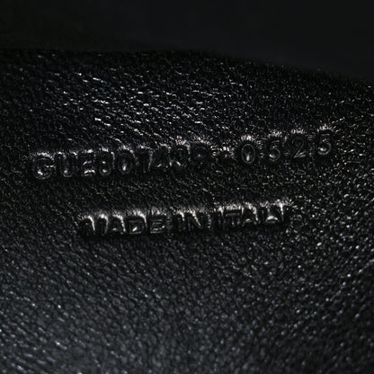 Saint Laurent Lambskin Chevron Quilted Medium Loulou Black 8 of 11