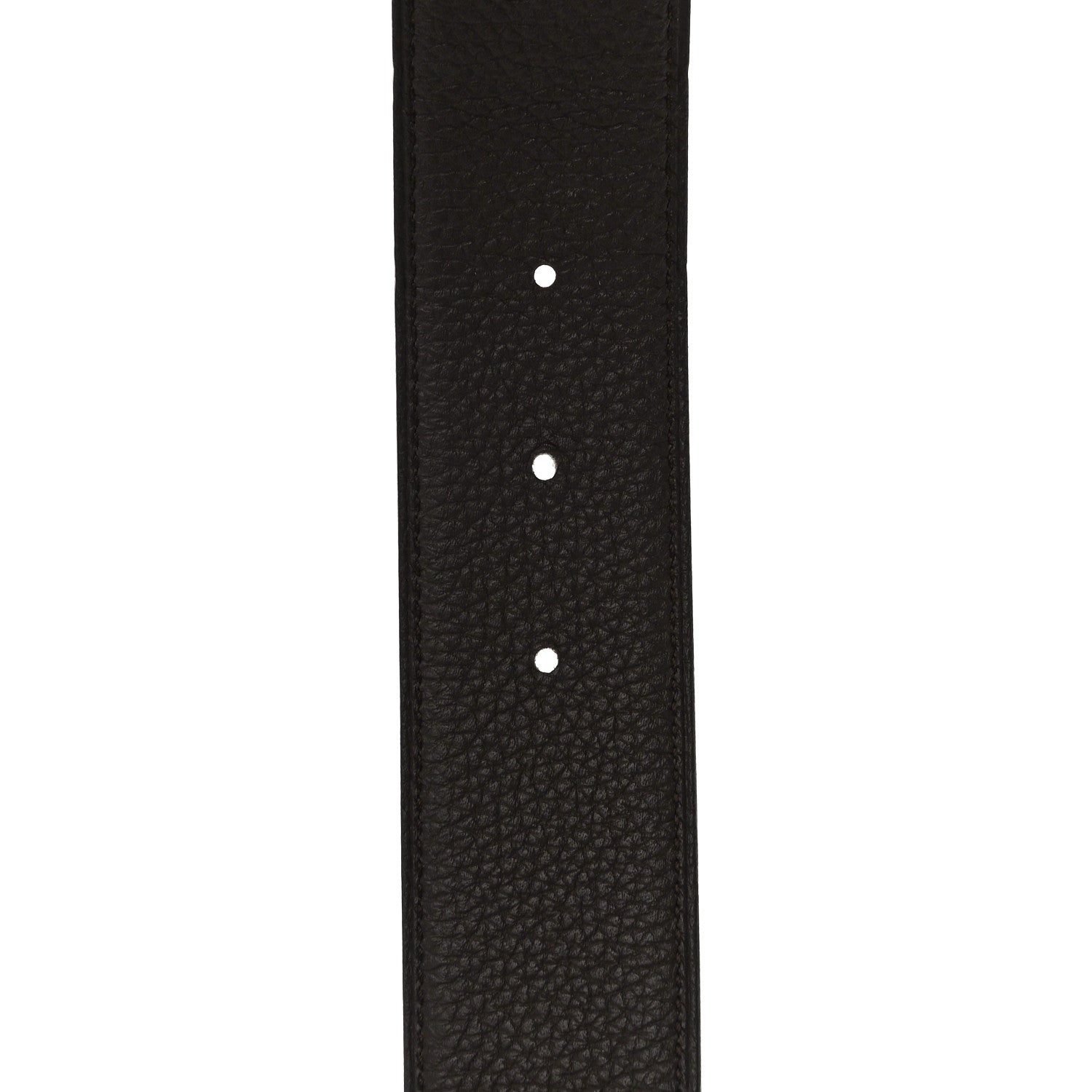 Hermes 135 Togo 38mm Constance H Belt 100 Black Chocolate 5 of 9