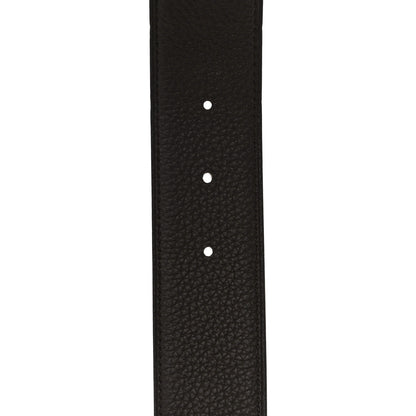 Hermes 135 Togo 38mm Constance H Belt 100 Black Chocolate 5 of 9