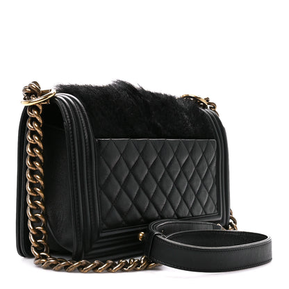 Chanel Goat Hair Medium Celtic Boy Flap Black 3 of 11