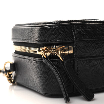 Chanel Caviar Quilted Small CC Filigree Vanity Case Black 9 of 11