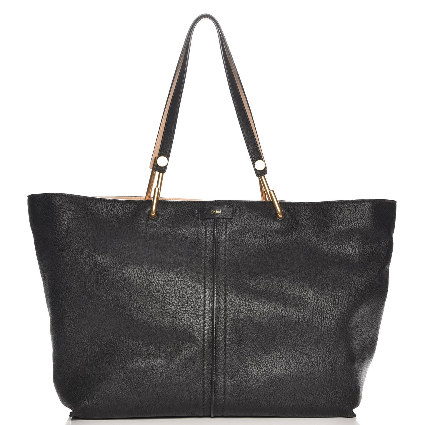 Grained Lambskin Large Keri Tote Black