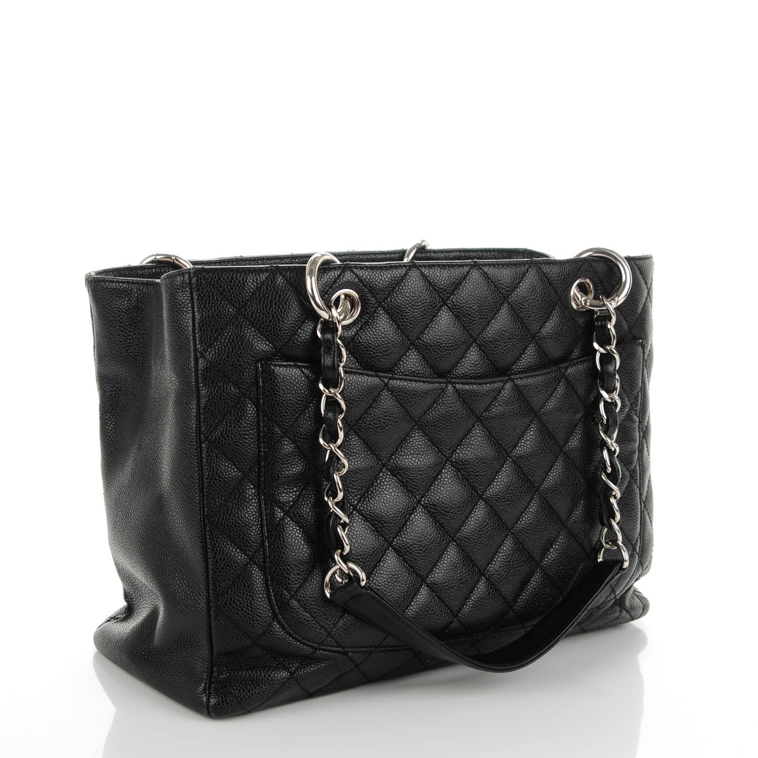 Chanel Caviar Quilted Grand Shopping Tote GST Black 3 of 7
