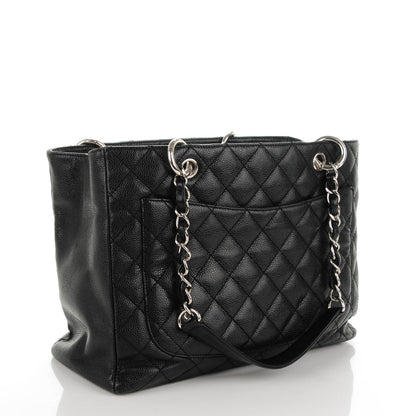 Chanel Caviar Quilted Grand Shopping Tote GST Black 3 of 7