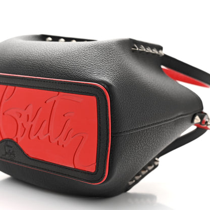 Christian Louboutin Calfskin Spiked Mini Cabarock Shopper Tote Black 8 of 8