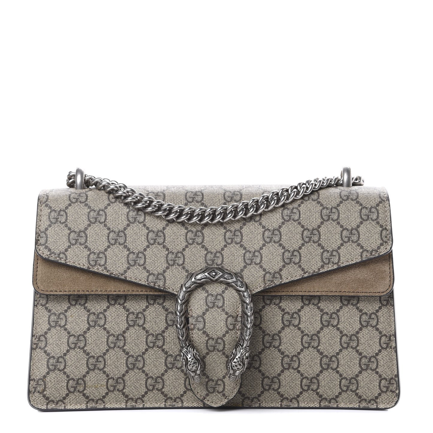 GG Supreme Monogram Small Dionysus Shoulder Bag Taupe