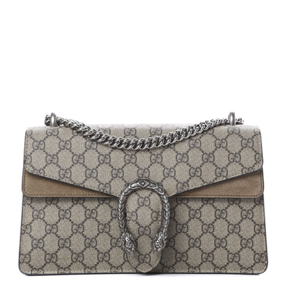 Gucci GG Supreme Monogram Small Dionysus Shoulder Bag Taupe 1 of 12