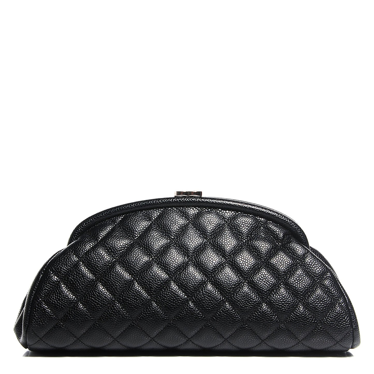 Caviar Quilted Timeless Clutch Black