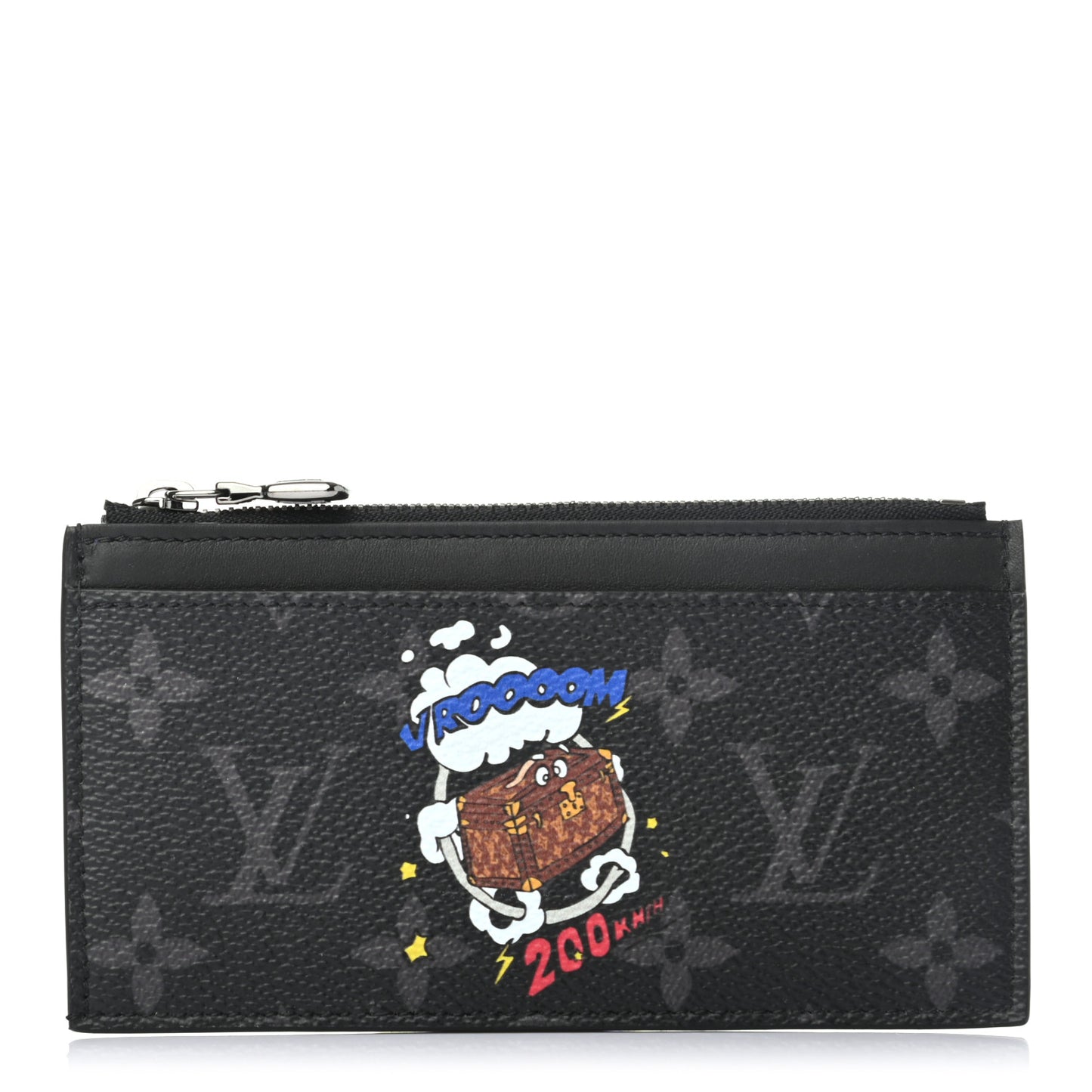 Monogram Eclipse Calfskin Trunk Coin Card Holder
