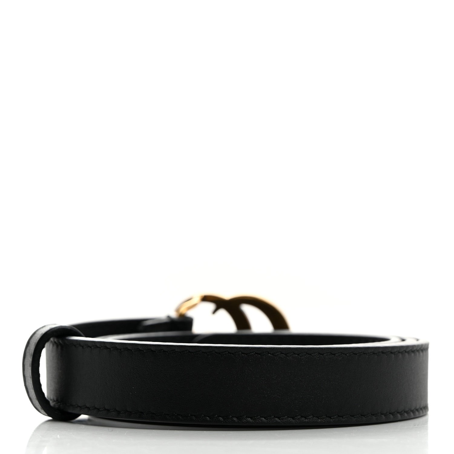 Gucci Calfskin Double G 20mm Belt 70 28 Black 2 of 5