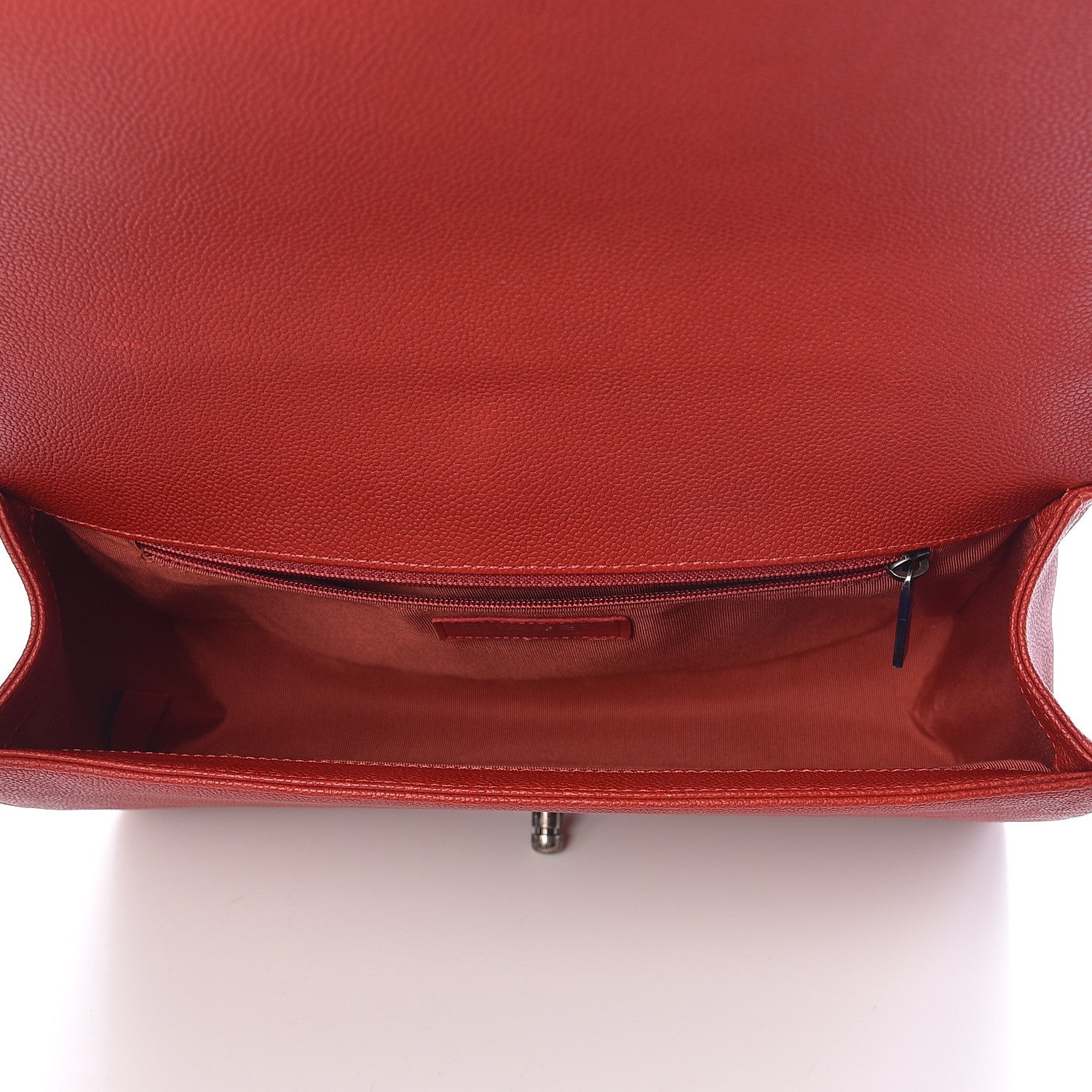 Chanel Caviar Quilted New Medium Boy Flap Dark Red 5 of 14