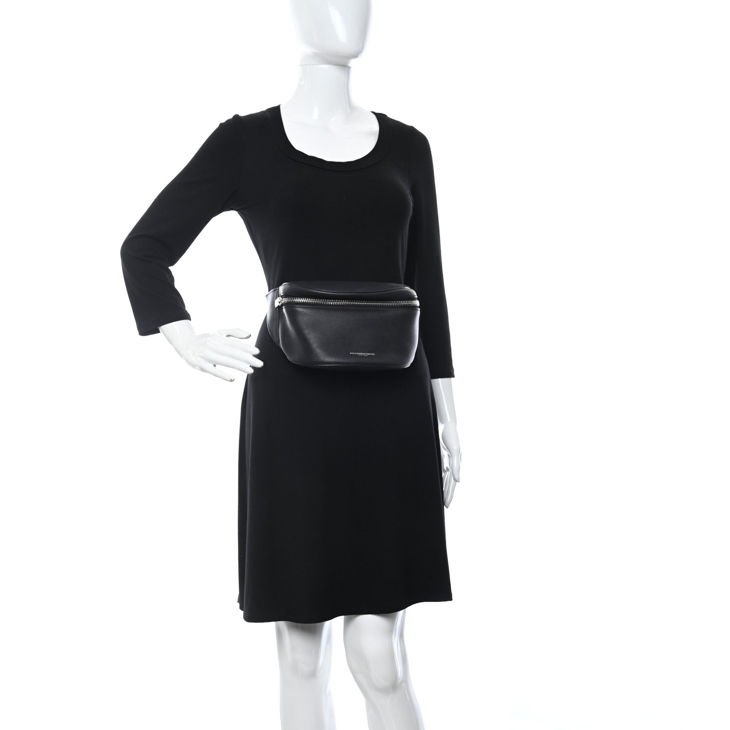 Alexander Wang Calfskin Chain Ace Belt Bag Black 2 of 16