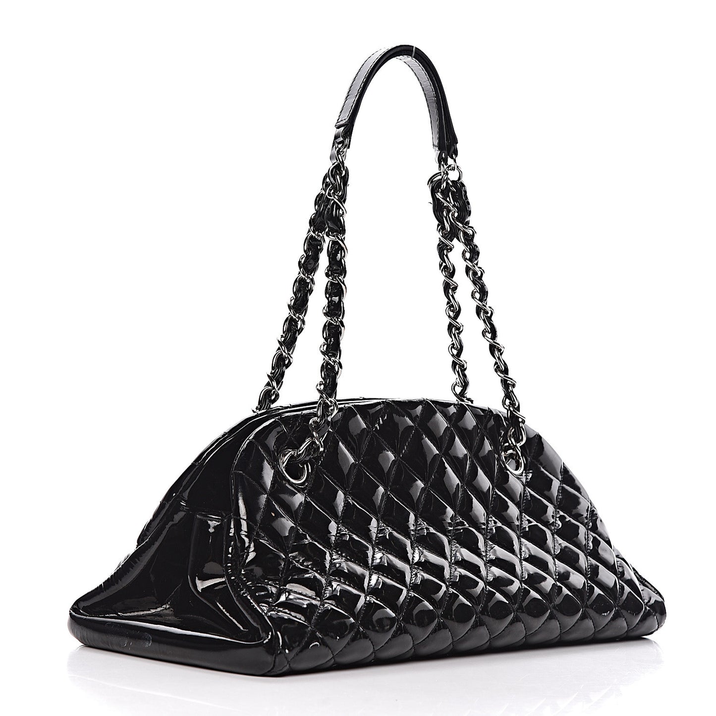 Patent Quilted Medium Just Mademoiselle Black