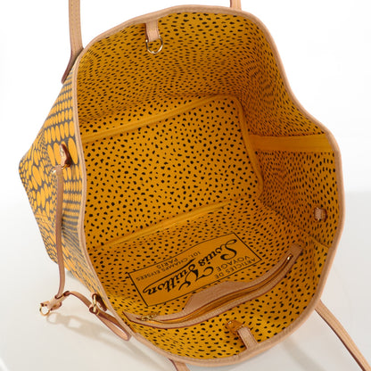 Louis Vuitton Monogram Kusama Waves Neverfull MM Yellow 5 of 7