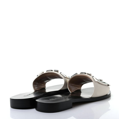 Christian Dior Calfskin Dio(r)evolution 10mm Slide Sandals 38 Off White 4 of 9
