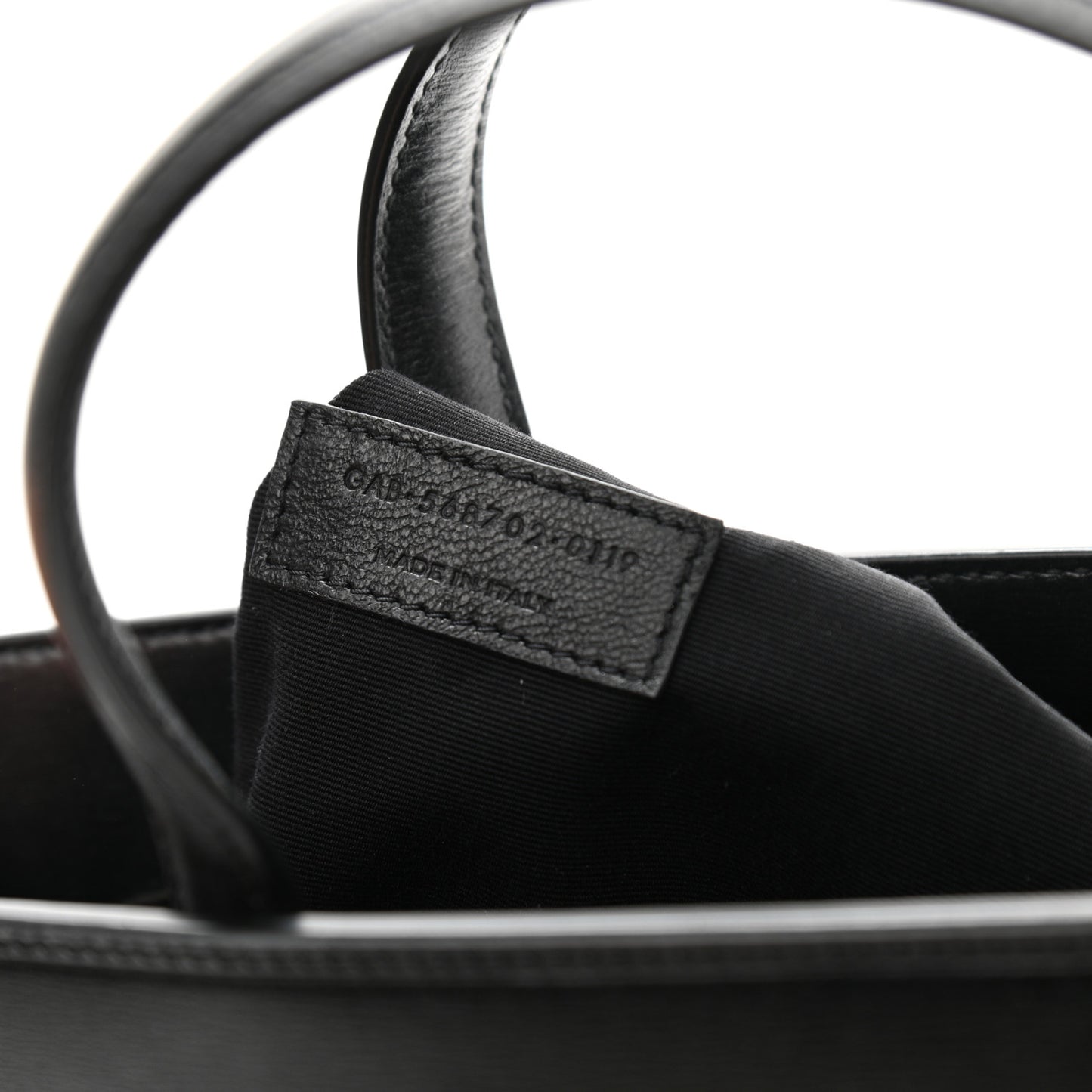 Calfskin Small Manhattan Shopper Tote Black