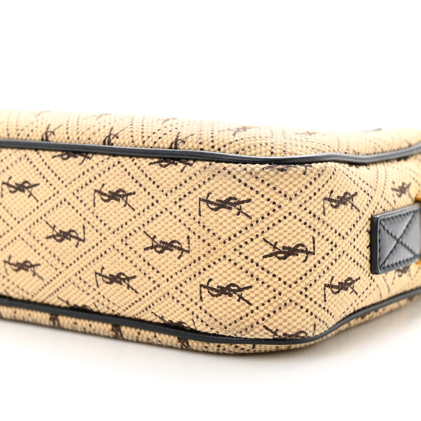 Canvas Monogram All Over Camera Bag Beige