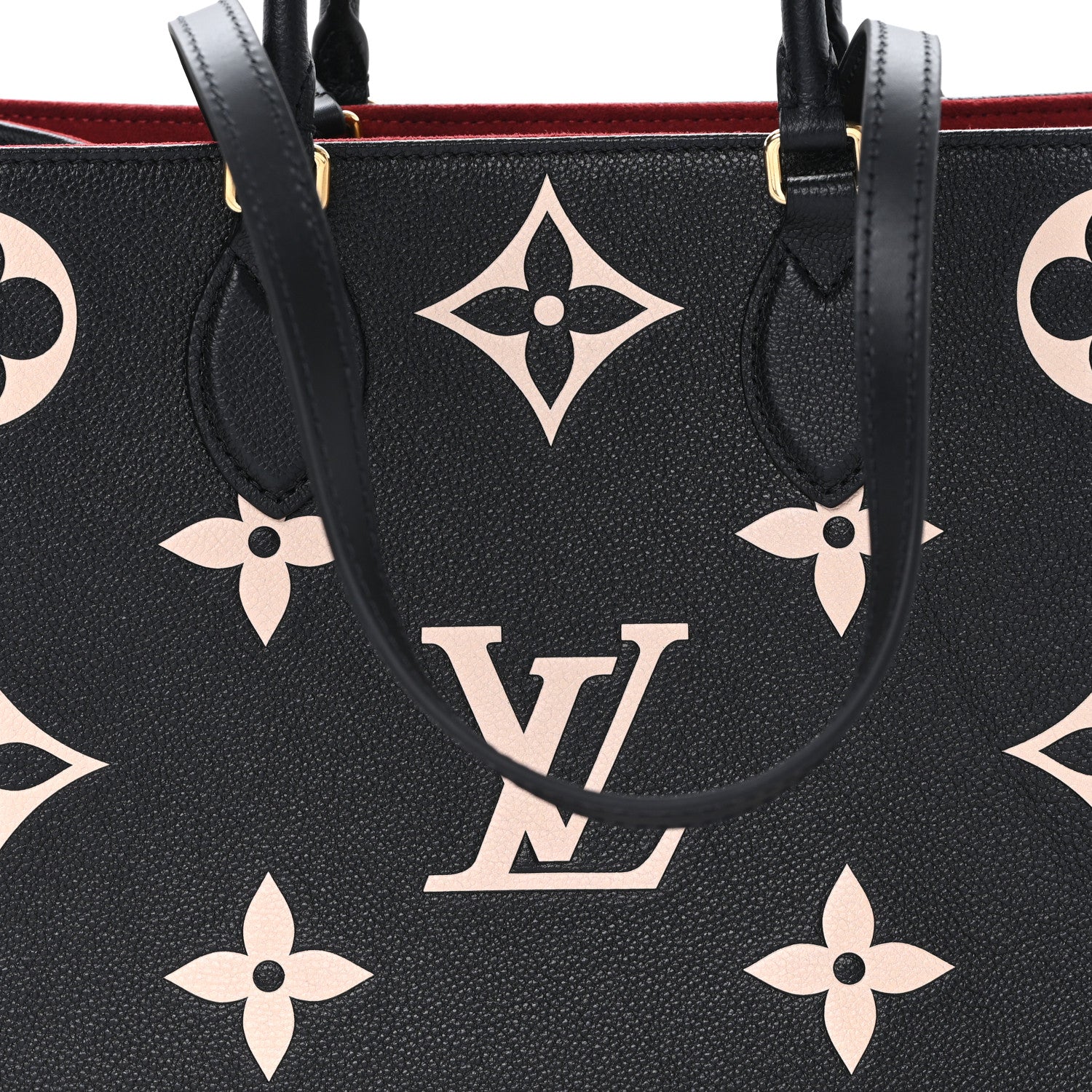 Louis Vuitton Empreinte Monogram Giant Onthego MM Black Beige 7 of 9