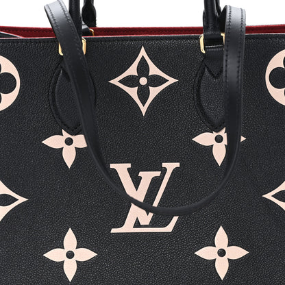 Louis Vuitton Empreinte Monogram Giant Onthego MM Black Beige 7 of 9