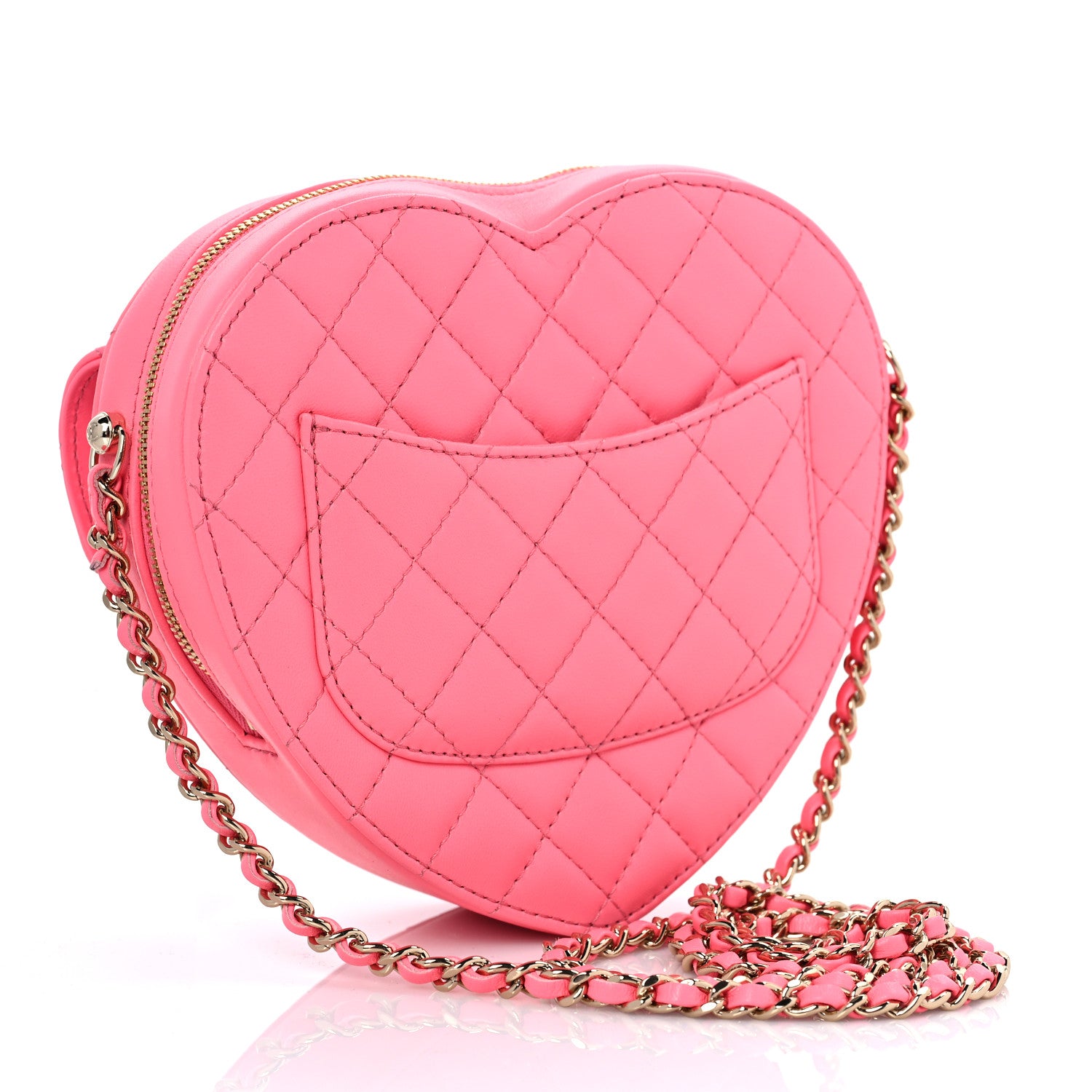 Chanel Lambskin Quilted CC In Love Heart Bag Pink 3 of 8