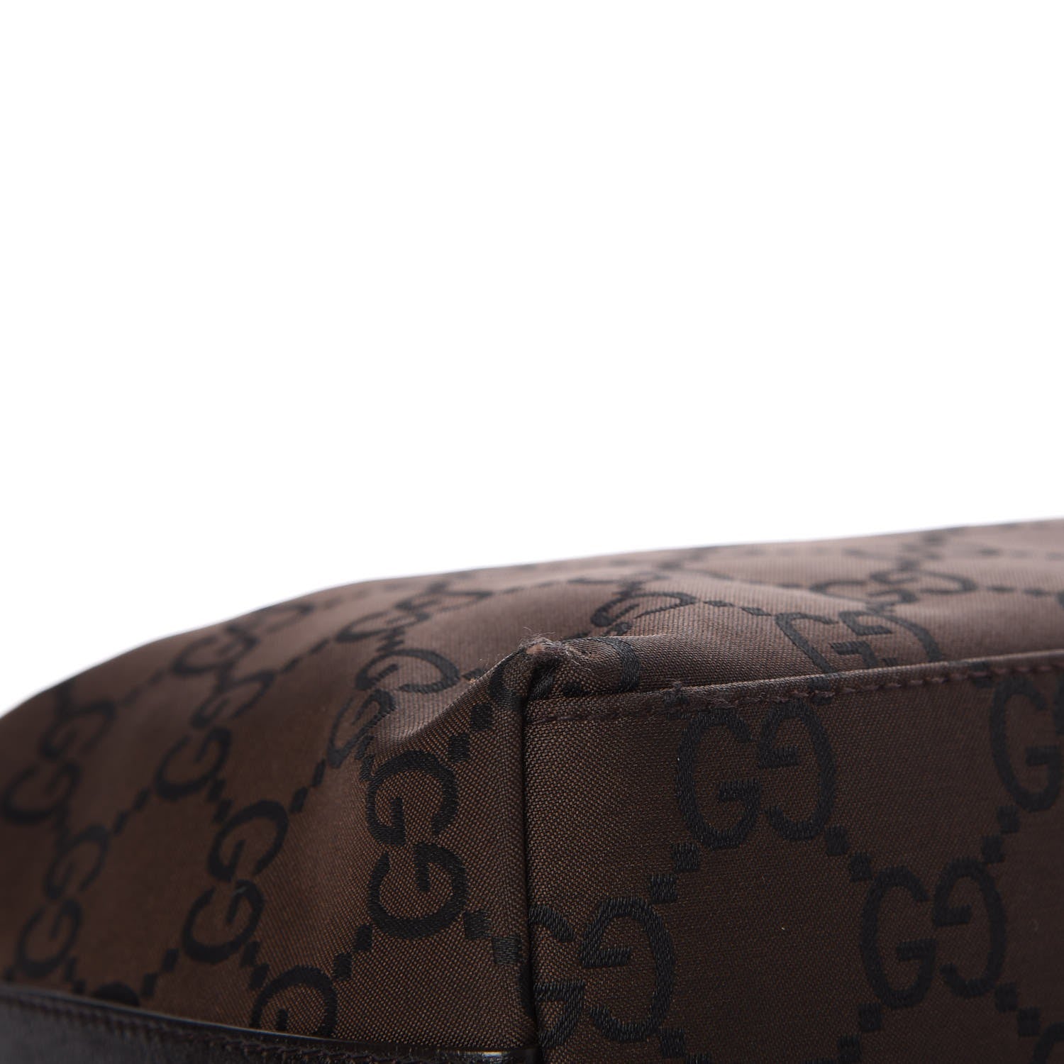 Gucci Nylon Monogram Small Hobo Brown 10 of 12