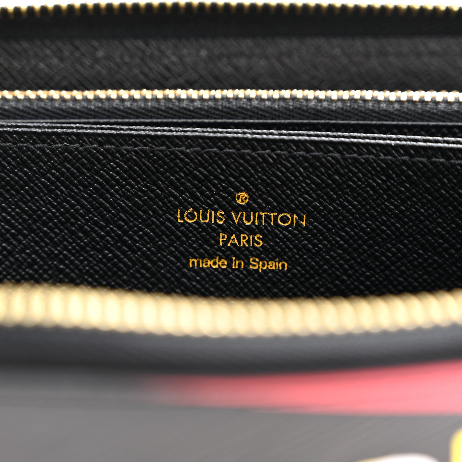 Louis Vuitton Epi Damier Race Zippy Wallet Black Yellow 6 of 7