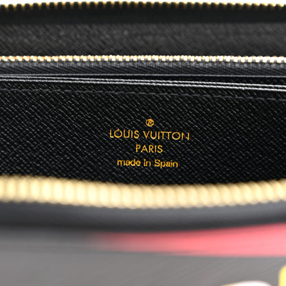 Louis Vuitton Epi Damier Race Zippy Wallet Black Yellow 6 of 7