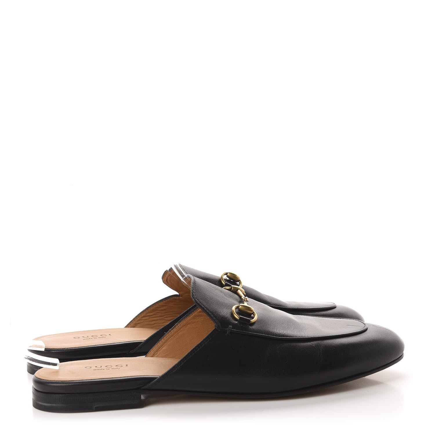 Gucci Calfskin Womens Princetown Slippers 40 Black 4 of 9