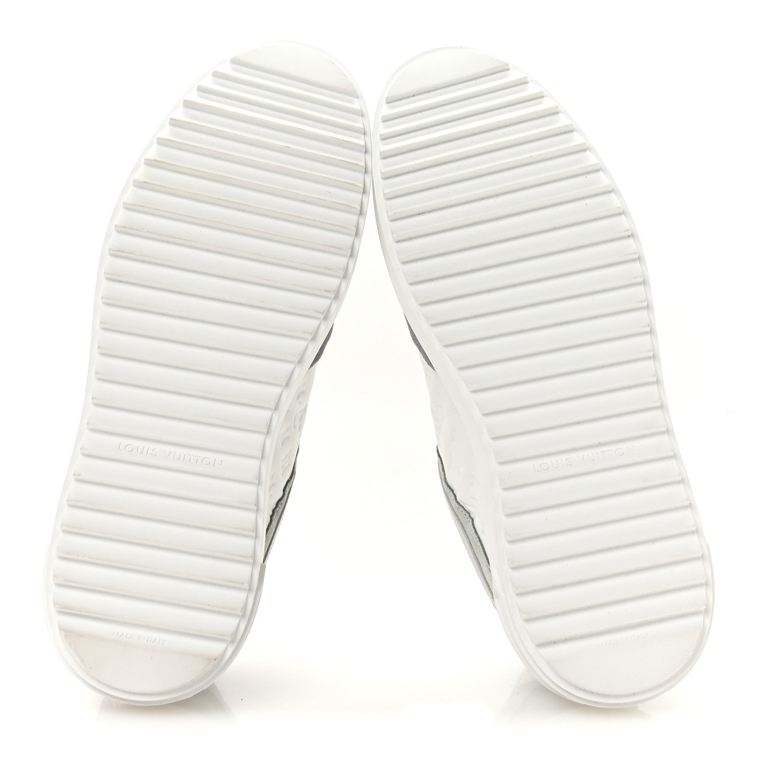 Louis Vuitton Suede Calfskin Monogram Embossed Time Out Sneakers 36.5 Vert D'eau 6 of 8