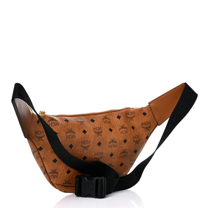 MCM Visetos Medium Fusten Belt Bag Cognac 3 of 10
