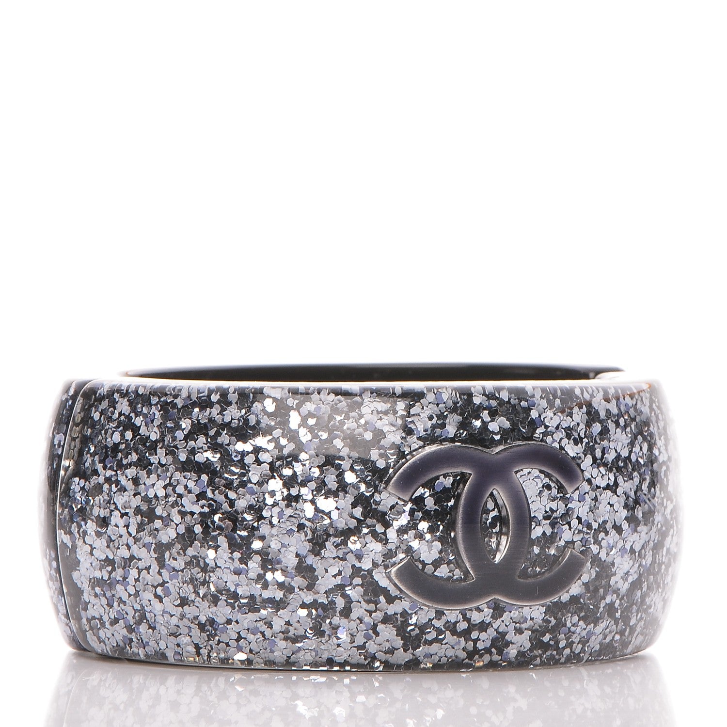 Chanel Resin Glitter CC Bangle 3 of 6