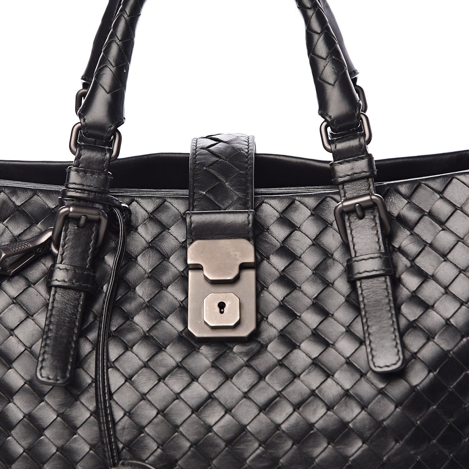 Bottega Veneta Light Calf Intrecciato Small Roma Black 15 of 15