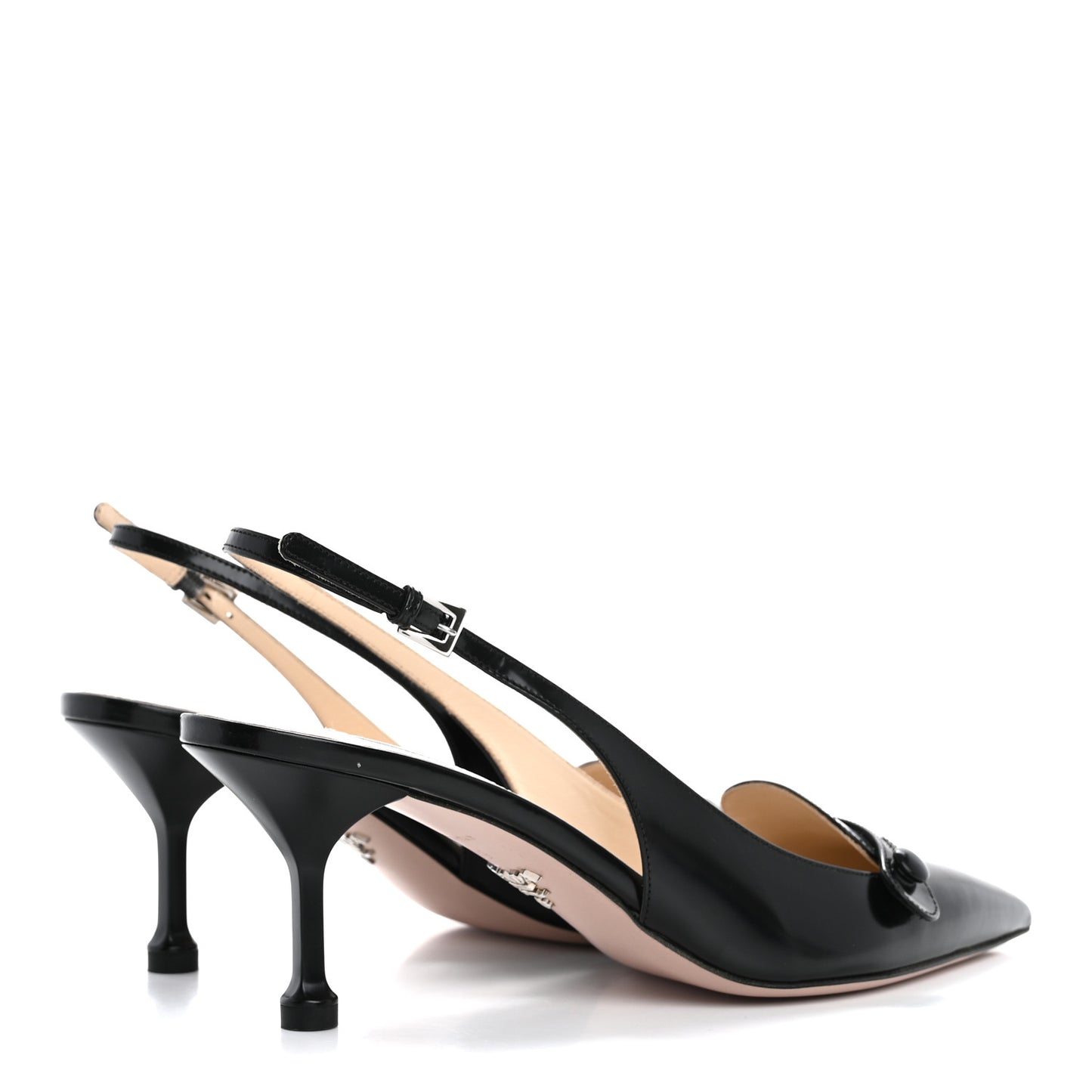 Spazzolato Slingback Pumps 39 Black