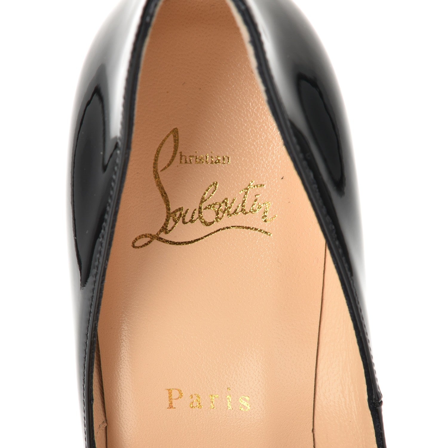 Christian Louboutin Patent New Very Prive 120 Pumps 37 Black Red 7 of 8