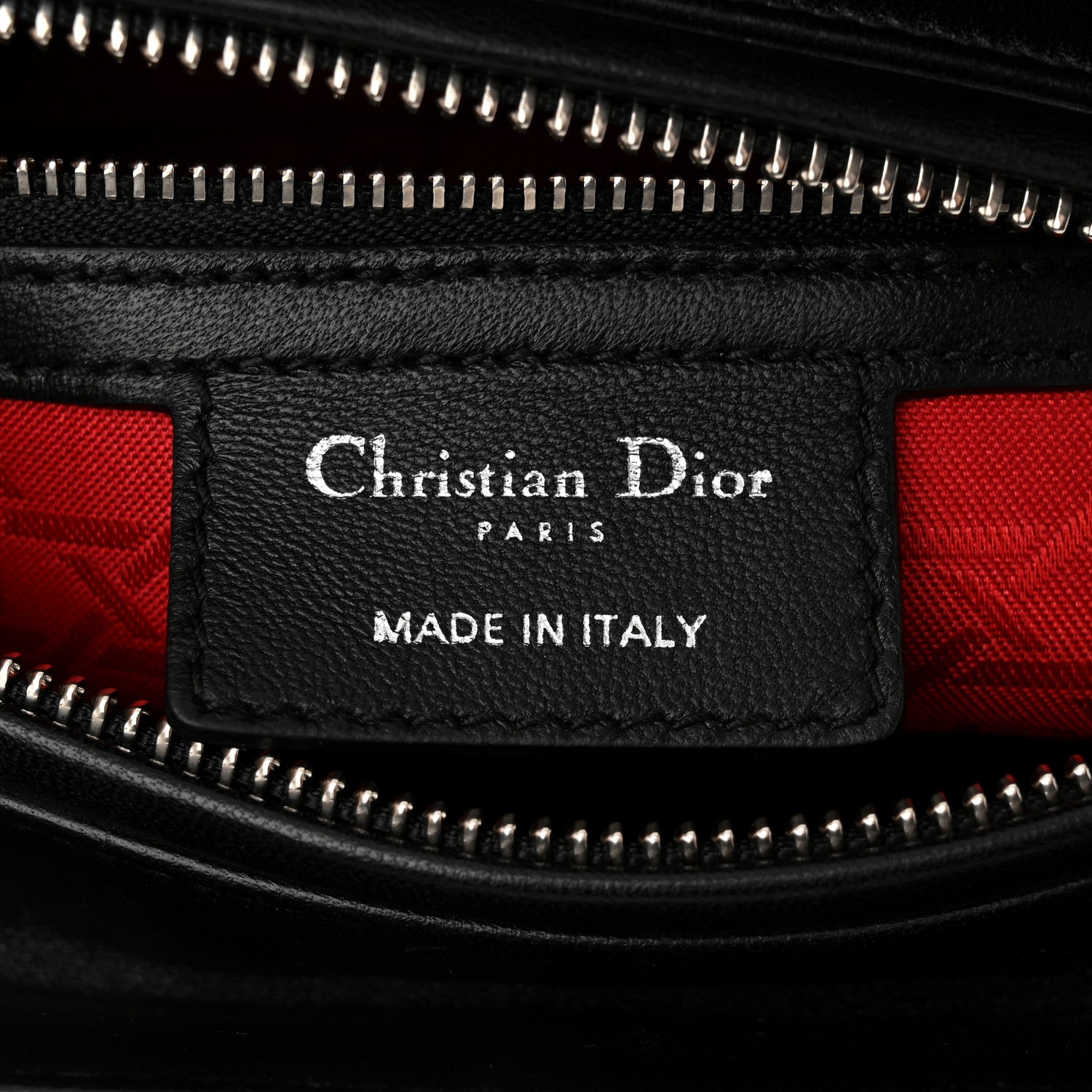 Christian Dior Lambskin Cannage Medium Lady Dior Black 6 of 11