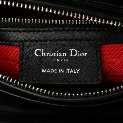 Christian Dior Lambskin Cannage Medium Lady Dior Black 6 of 11
