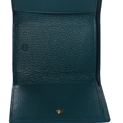 MCM Goatskin Milano Tri-Fold Wallet Blue 5 of 11