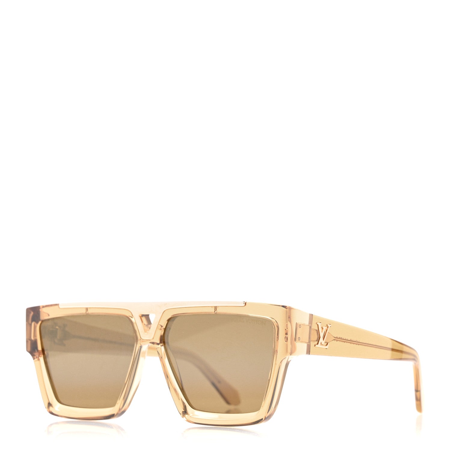 Louis Vuitton Acetate 1.1 Evidence Sunglasses Z1979W Transparent Gold 1 of 7